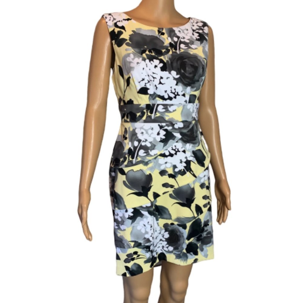 Dressbarn Yellow Spring Floral Party Dress
